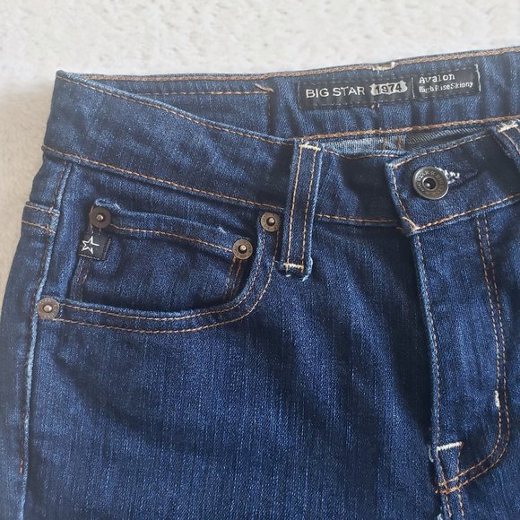 COPY - BIG STAR 1974 Avalon High Rise Skinny Dark Wash Womens Jeans SZ 25 x L28… - Picture 6 of 15